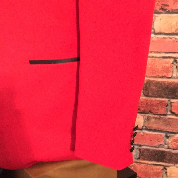 Raphael Red black Tuxedo Coat - Picture 16 of 17